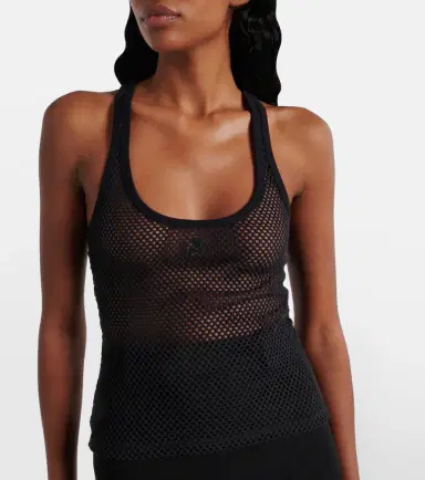 Courreges Courrèges Scuba cotton mesh tank top | Thumbnail 2