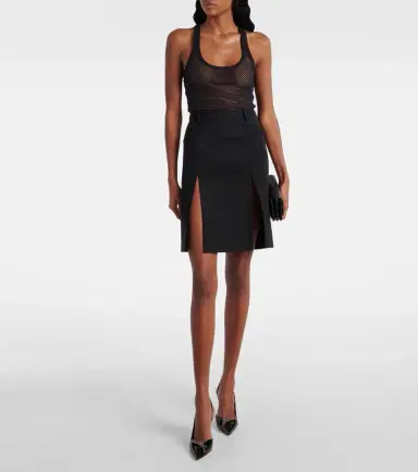 Courreges Courrèges Scuba cotton mesh tank top | Thumbnail 4