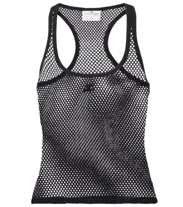 Courreges Courrèges Scuba cotton mesh tank top