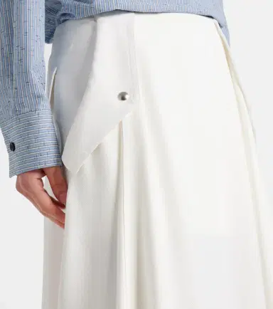 Bottega Veneta Pleated midi skirt | Thumbnail 4