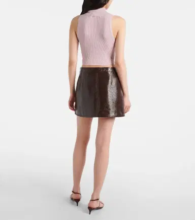 Courreges Courrèges Ribbed cotton and wool tank top | Thumbnail 3