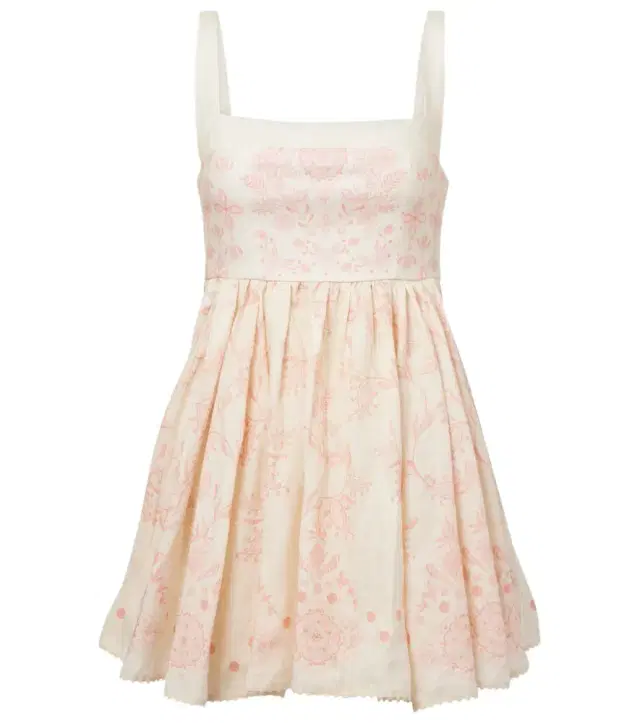 Agua by Agua Bendita Hierbabuena Floritura linen minidress