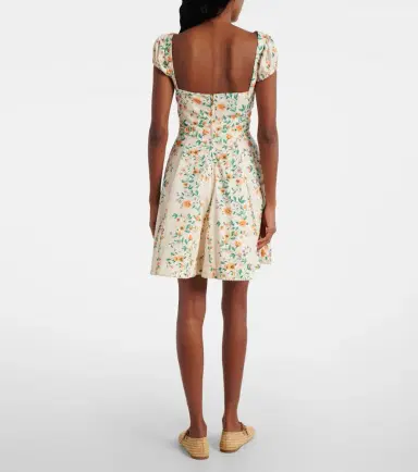 Agua by Agua Bendita Mati floral cotton poplin minidress | Thumbnail 3