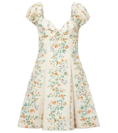 Agua by Agua Bendita Mati floral cotton poplin minidress | Thumbnail 1
