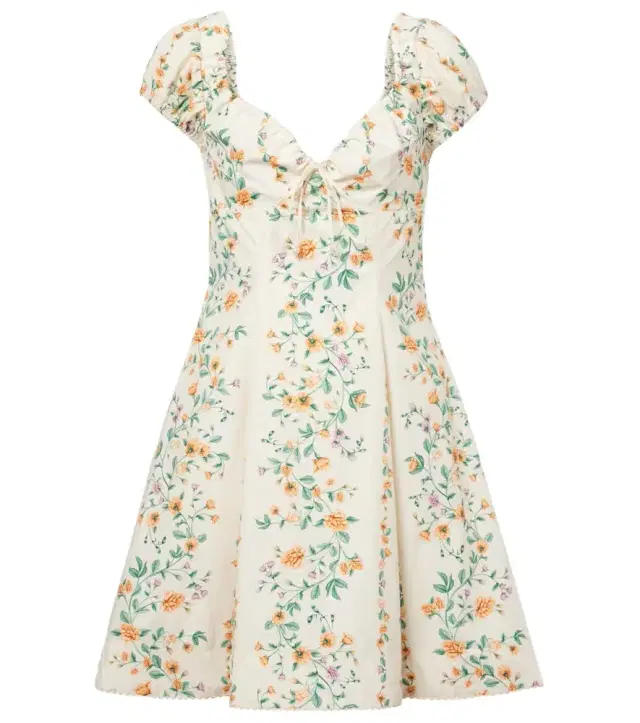 Agua by Agua Bendita Mati floral cotton poplin minidress