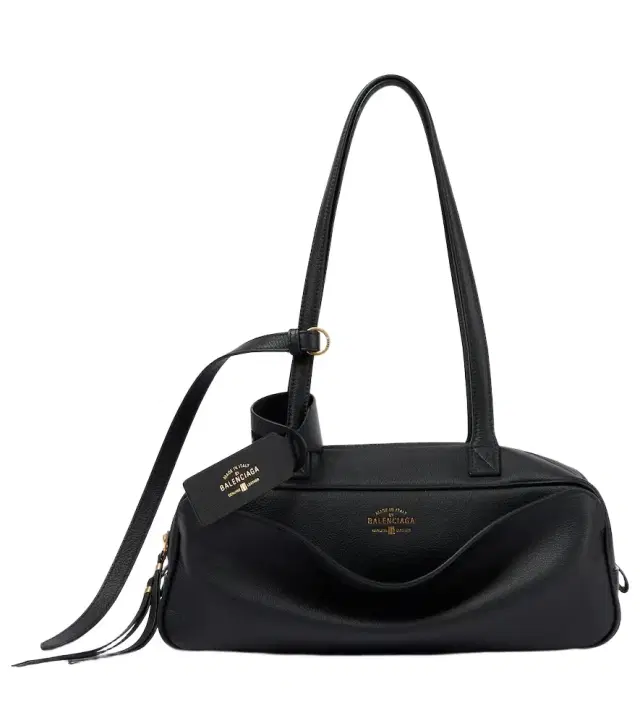 Balenciaga Carrie Small leather bowling bag