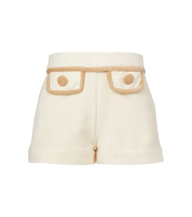 ADRIANA DEGREAS Colorblocked cotton-blend terry shorts