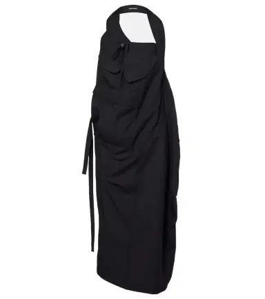 Junya Watanabe Halterneck wool midi dress | Thumbnail 1 Junya Watanabe Halterneck wool midi dress | Thumbnail 1