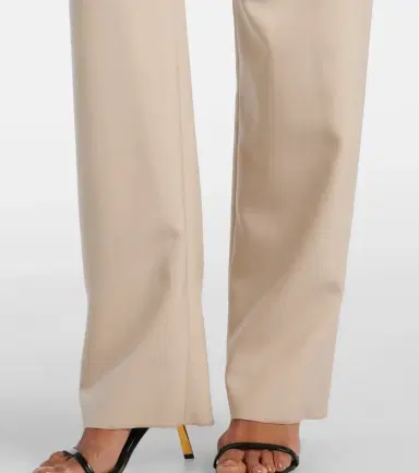 Saint Laurent Pleated wool wide-leg pants | Thumbnail 4