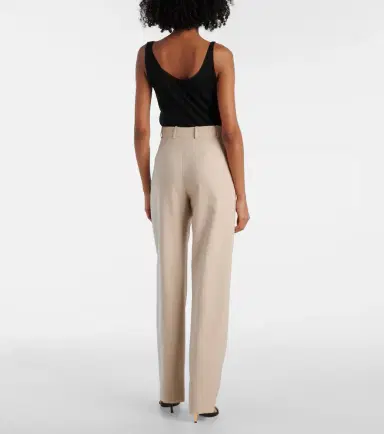 Saint Laurent Pleated wool wide-leg pants | Thumbnail 5