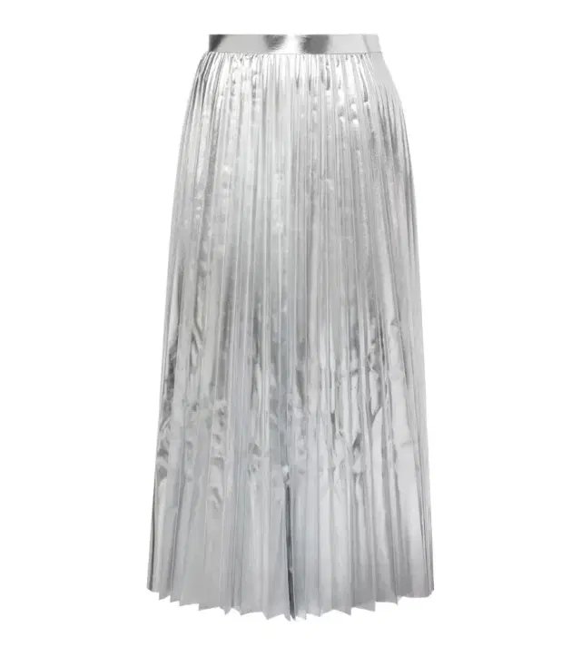 Junya Watanabe Pleated metallic-effect midi skirt