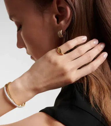 David Yurman Sculpted Cable 18kt gold pinky ring | Thumbnail 3 David Yurman Sculpted Cable 18kt gold pinky ring | Thumbnail 3