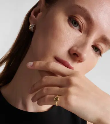 David Yurman Sculpted Cable 18kt gold pinky ring | Thumbnail 4 David Yurman Sculpted Cable 18kt gold pinky ring | Thumbnail 4