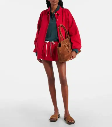 Miu Miu Gathered cotton poplin miniskirt | Thumbnail 2
