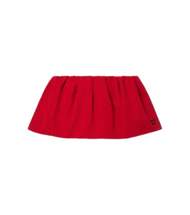 Miu Miu Gathered cotton poplin miniskirt | Thumbnail 1