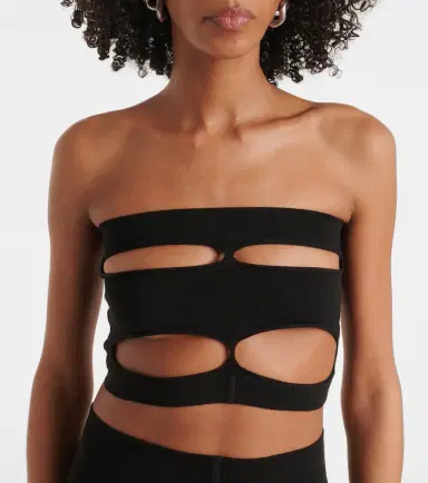 Rick Owens Cutout strapless wool top | Thumbnail 4 Rick Owens Cutout strapless wool top | Thumbnail 4