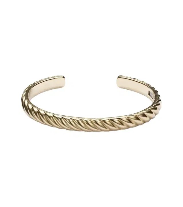 David Yurman Sculpted Cable 18kt gold cuff bracelet