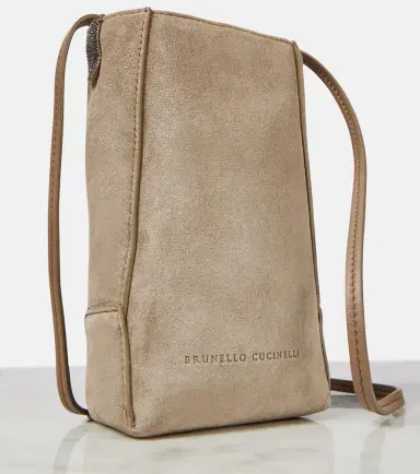 Brunello Cucinelli Mini suede crossbody bag | Thumbnail 4 Brunello Cucinelli Mini suede crossbody bag | Thumbnail 4