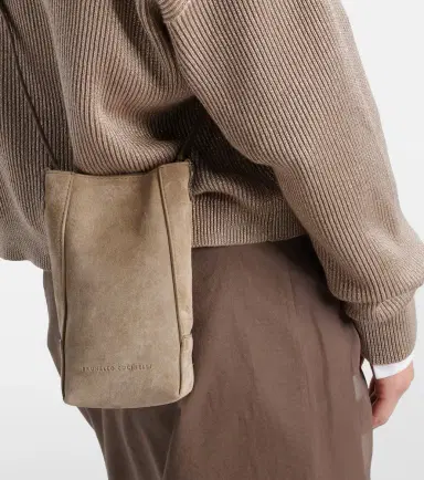 Brunello Cucinelli Mini suede crossbody bag | Thumbnail 5 Brunello Cucinelli Mini suede crossbody bag | Thumbnail 5