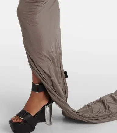 Rick Owens Edfu cotton maxi skirt | Thumbnail 3