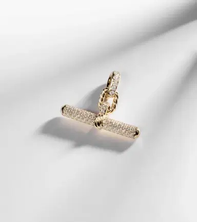 David Yurman DY Madison 18kt gold pendant with diamonds | Thumbnail 5