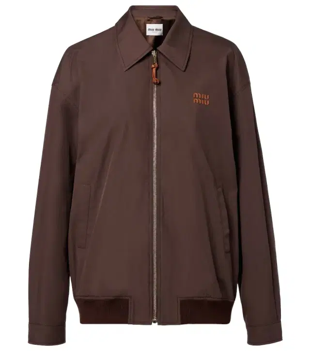 Logo cotton-blend blouson