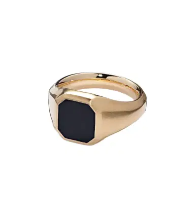 David Yurman Streamline 18kt gold ring with onyx | Thumbnail 1