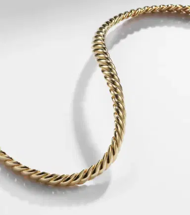 David Yurman Sculpted Cable 18kt gold choker | Thumbnail 6