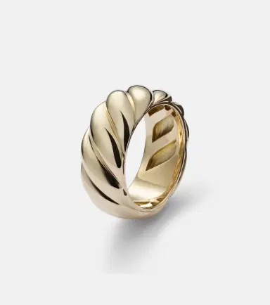 David Yurman Sculpted Cable 18kt gold ring | Thumbnail 2
