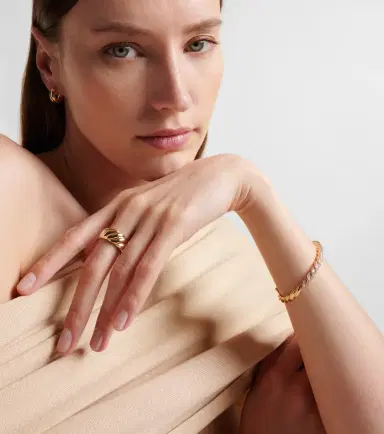 David Yurman Sculpted Cable 18kt gold ring | Thumbnail 5