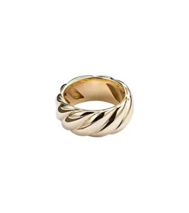 David Yurman Sculpted Cable 18kt gold ring | Thumbnail 1