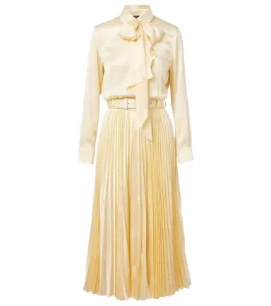Balenciaga Bow-detail silk satin midi dress | Thumbnail 1 Balenciaga Bow-detail silk satin midi dress | Thumbnail 1