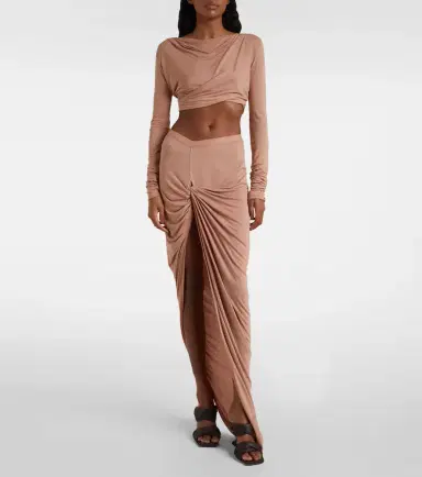 Rick Owens Jade jersey crop top | Thumbnail 2
