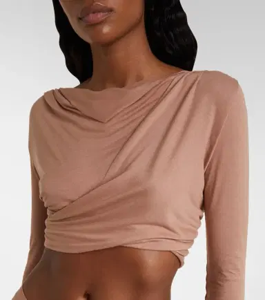 Rick Owens Jade jersey crop top | Thumbnail 4