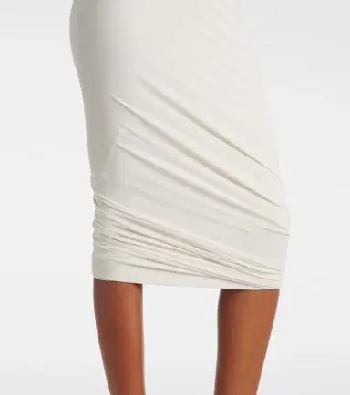 Rick Owens Lilies Luna gathered midi dress | Thumbnail 4