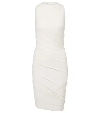 Rick Owens Lilies Luna gathered midi dress | Thumbnail 1