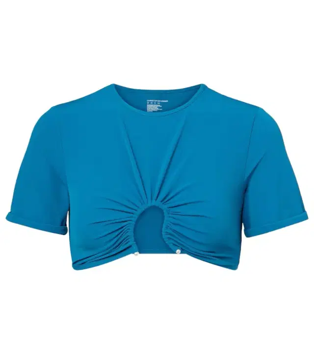 Christopher Esber Crescent gathered crop top