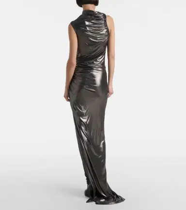 Rick Owens Ruched jersey gown | Thumbnail 4