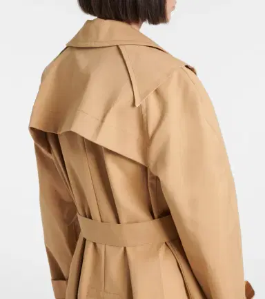 Victoria Beckham Cotton trench coat | Thumbnail 3 Victoria Beckham Cotton trench coat | Thumbnail 3