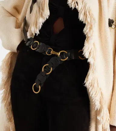 Isabel Marant Lota braided embellished leather belt | Thumbnail 3