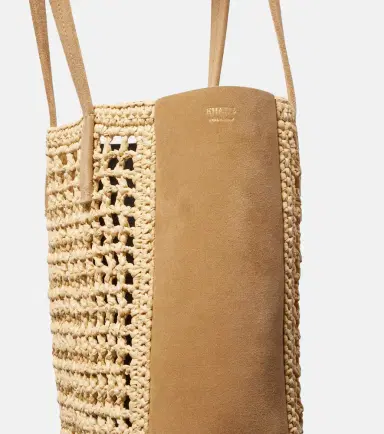 Khaite Zoe Small raffia-effect tote bag | Thumbnail 4