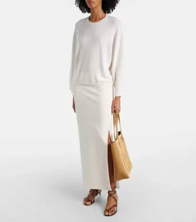 Khaite Zoe Small raffia-effect tote bag | Thumbnail 5