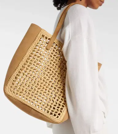 Khaite Zoe Small raffia-effect tote bag | Thumbnail 6