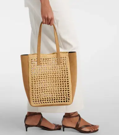 Khaite Zoe Small raffia-effect tote bag | Thumbnail 7