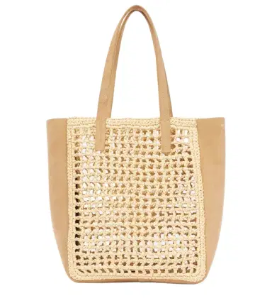 Khaite Zoe Small raffia-effect tote bag | Thumbnail 1