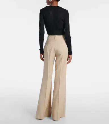 Gabriela Hearst Rhein high-rise wool flared pants | Thumbnail 5 Gabriela Hearst Rhein high-rise wool flared pants | Thumbnail 5