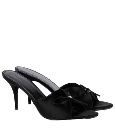 Balenciaga Knife Bow 80 satin sandals | Thumbnail 1
