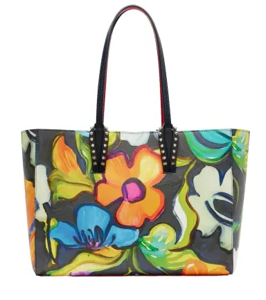 Christian Louboutin Cabata Small floral leather tote bag | Thumbnail 1 Christian Louboutin Cabata Small floral leather tote bag | Thumbnail 1
