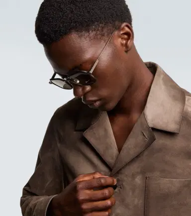 Zegna Oversized aluminum square sunglasses | Thumbnail 4 Zegna Oversized aluminum square sunglasses | Thumbnail 4