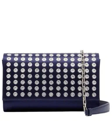 Christian Louboutin Paloma Small satin crêpe clutch | Thumbnail 1